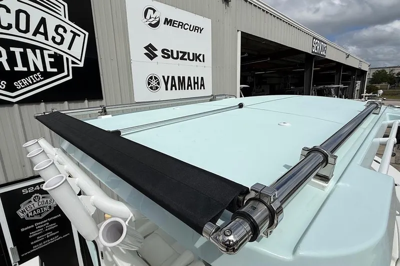 Slide: The Image of 2026 Sea Pro 265FLX Sandbar boat at West Coast Marine service center. - 23