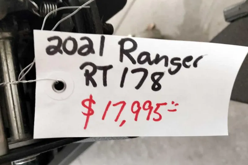 Slide: The Image of Price tag for 2021 Ranger RT178, listed at $17,995. - 4