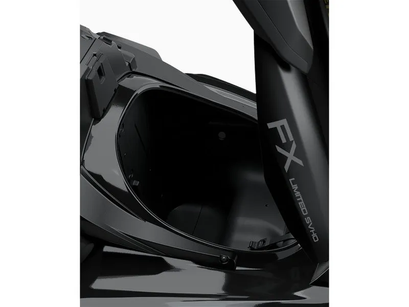 Slide: The Image of Yamaha FX Limited SVHO 2026, open storage compartment, close-up. - 11