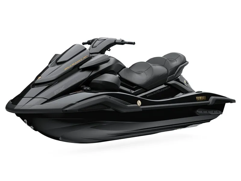 Slide: The Image of 2026 Yamaha FX Limited SVHO jet ski in sleek black design. - 4