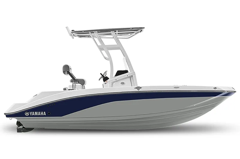 The Image of 2026 Yamaha Boats 190 FSH Sport, sleek design, side view. - 1