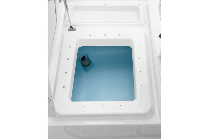 Slide: The Image of Yamaha 190 FSH Sport 2026 livewell detail view. - 3