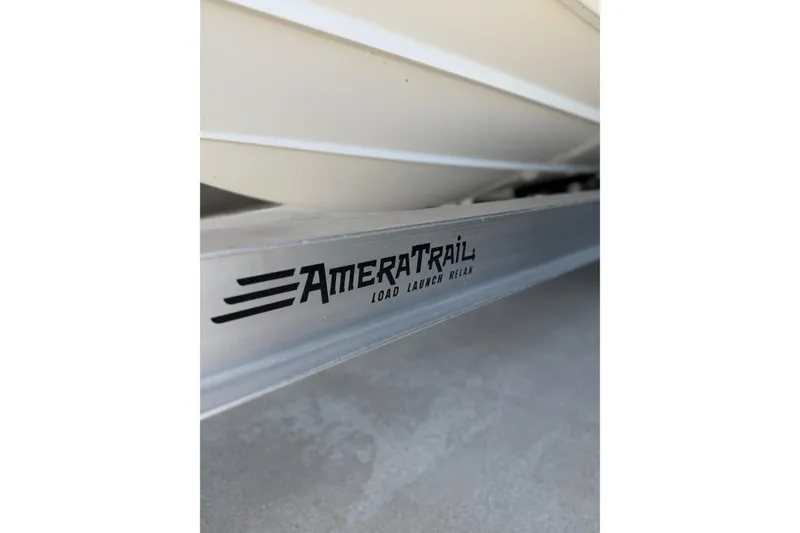 Slide: The Image of Close-up of AmeraTrail trailer for 2025 Pathfinder 2200 TRS boat. - 14