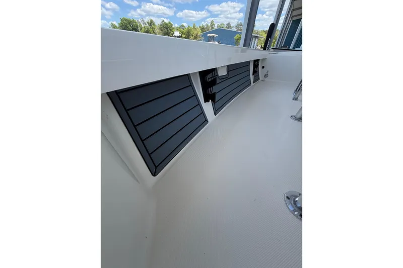 Slide: The Image of 2025 Pathfinder 2200 TRS boat interior with sleek design and modern features. - 5