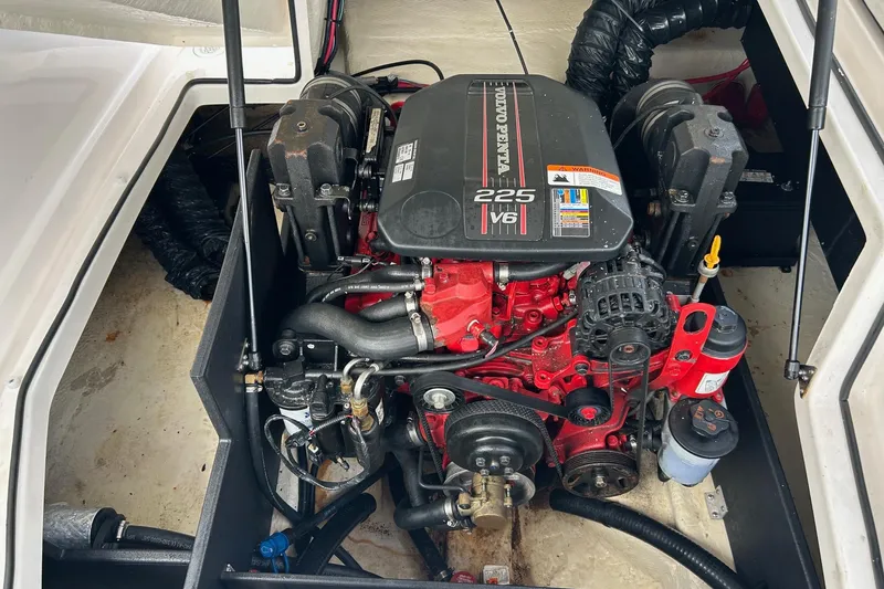 Slide: The Image of Engine compartment of a 2015 Regal 2000 ESX Bowrider with Volvo Penta 225 V6 engine. - 15