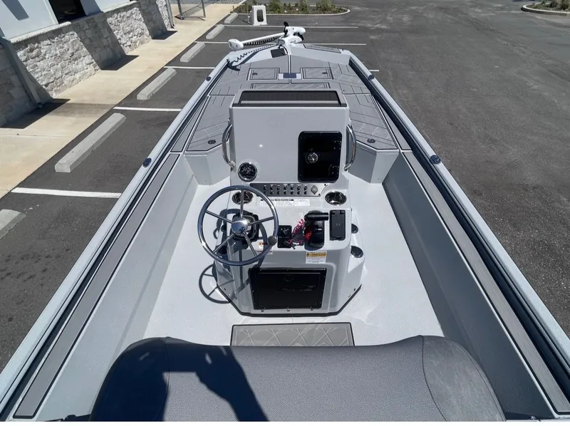 Slide: The Image of Interior view of Avid 22 Recon boat, model year 2026. - 9