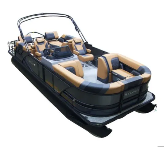 Slide: The Image of 2026 Sylvan L-3 LZ DH pontoon boat with luxurious seating. - 4