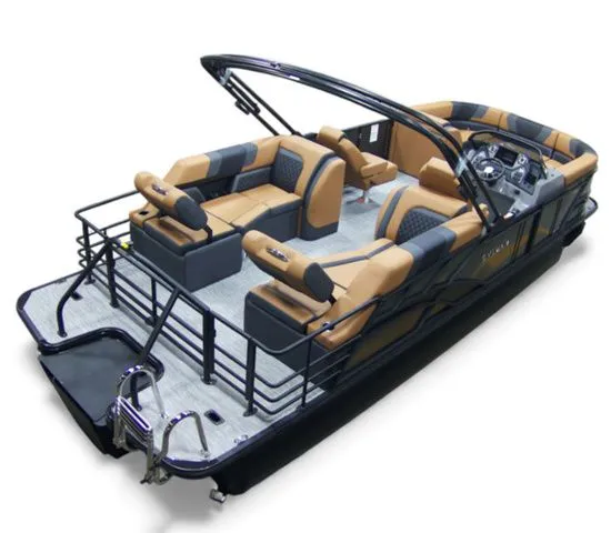 Slide: The Image of 2026 Sylvan L-3 LZ DH pontoon boat with luxurious interior. - 5