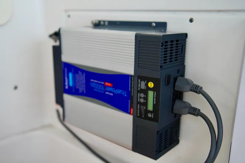 Slide: The Image of Power inverter installed on 2019 Invincible 36 Open Fisherman boat. - 25