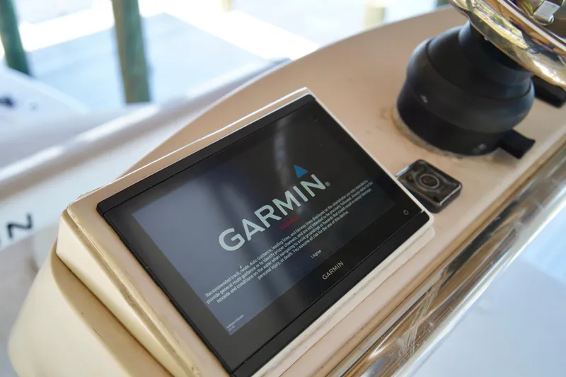 Slide: The Image of Garmin display on 2019 Invincible 36 Open Fisherman boat dashboard. - 54
