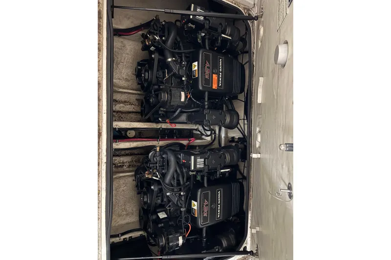 Slide: The Image of Twin Volvo Penta engines in a 2001 Regal Commodore 2760 boat. - 20