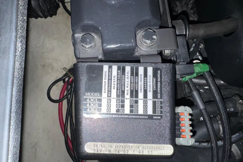 Slide: The Image of Close-up of a 2001 Regal Commodore 2760 engine component with model specifications. - 22