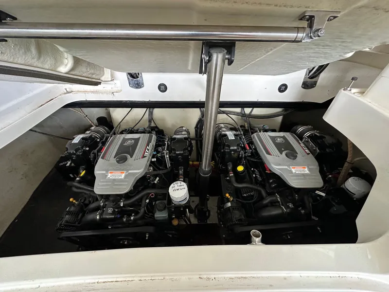 Slide: The Image of Engine compartment of a 2008 Cobalt 323 with dual engines. - 20