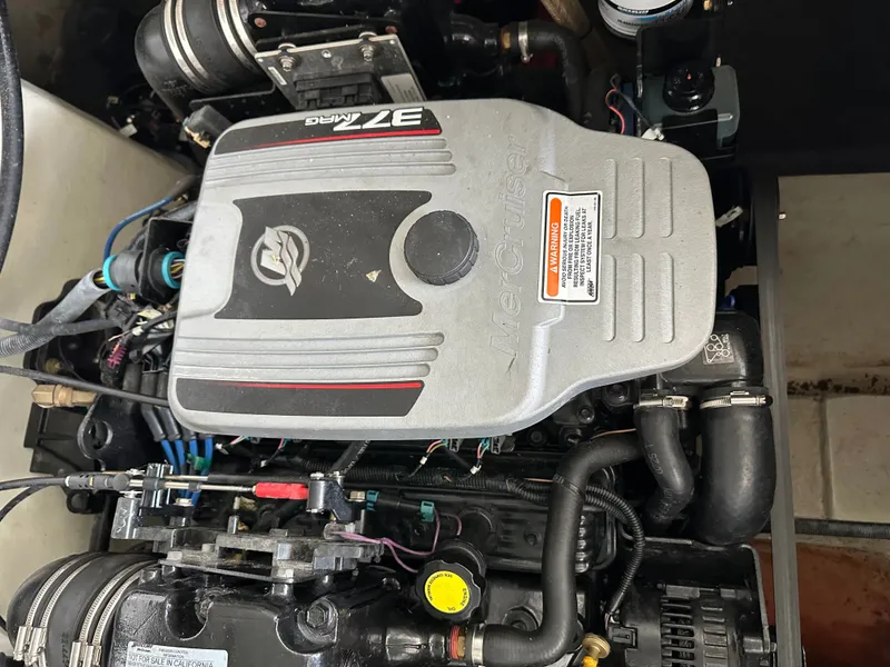 Slide: The Image of Engine of a 2008 Cobalt 323 boat, MerCruiser 377 MAG. - 22