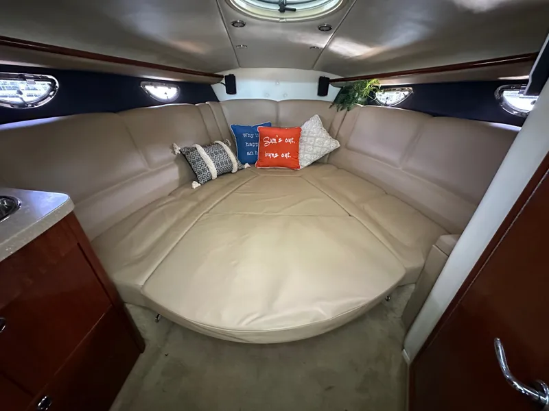 Slide: The Image of Interior of a 2008 Cobalt 323 yacht with cozy cabin. - 43