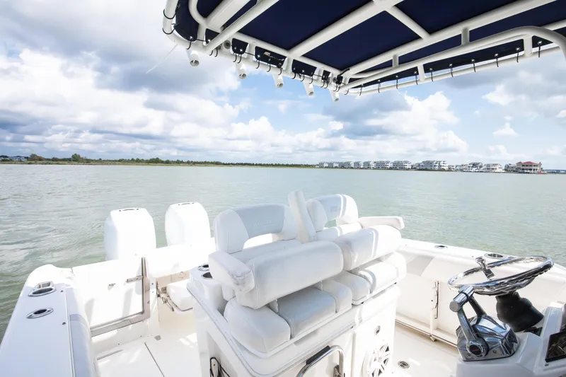 Slide: The Image of 2010 Boston Whaler 250 Outrage helm seating - 35