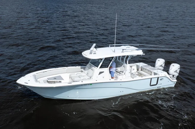 Slide: The Image of 2021 Sea Fox 368 Commander, port aerial view - 27