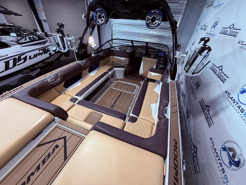 Slide: The Image of Interior of a 2019 Moomba Makai boat, luxurious design. - 15