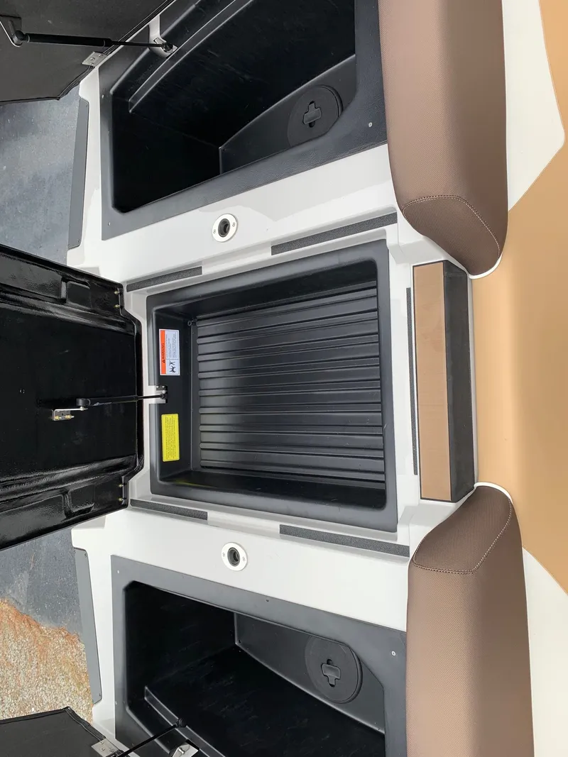 Slide: The Image of 2019 Moomba Makai boat interior with storage compartments. - 35