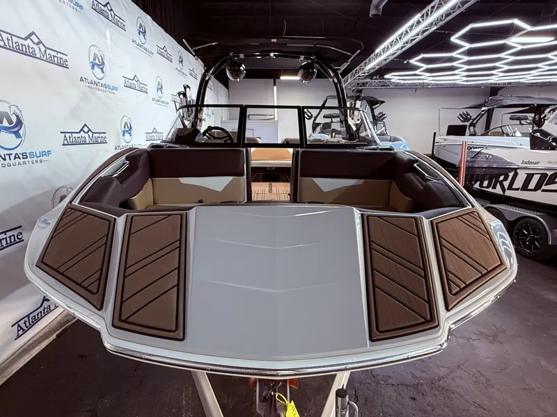 Slide: The Image of 2019 Moomba Makai boat in Atlanta Marine showroom. - 9