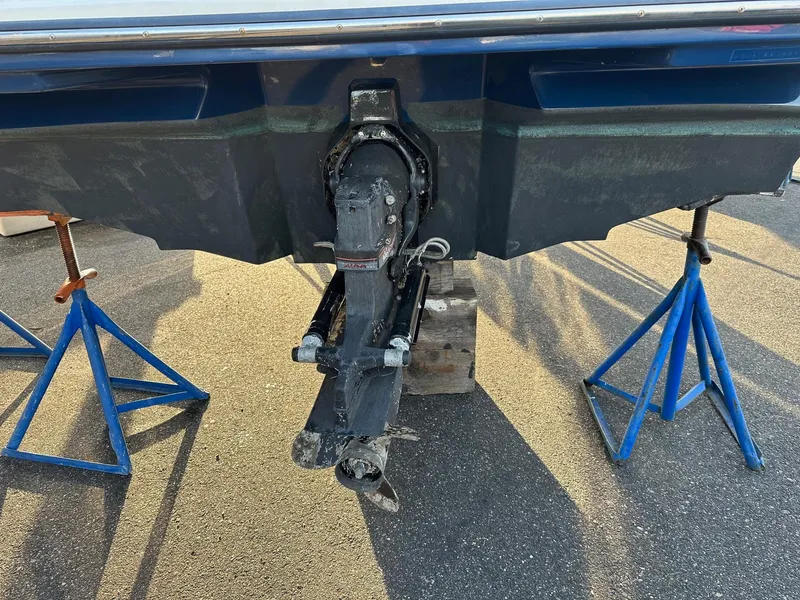 Slide: The Image of Rear view of a 2021 Sea Ray SPX 190 on stands. - 6