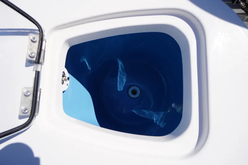 Slide: The Image of Livewell compartment on 2025 Tidewater 210 CC Adventure boat. - 30