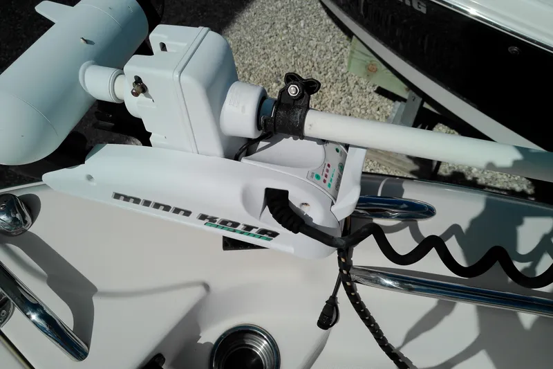 Slide: The Image of Minn Kota trolling motor on 2015 Grady-White 251 Coastal Explorer boat. - 36