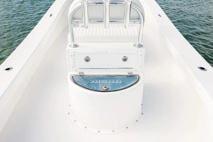 Slide: The Image of Upgraded Leaning post with a built-in 30 gal, livewell and a storage box. - 5
