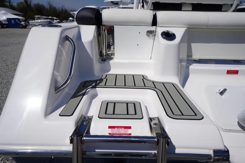 Slide: The Image of 2025 Tidewater 210 LXF boat deck with sleek design and modern features. - 41