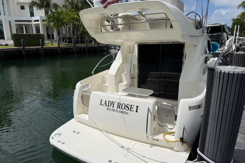 Slide: The Image of Azimut 39E 2004 yacht "Lady Rose I" docked in Miami, Florida marina. - 20