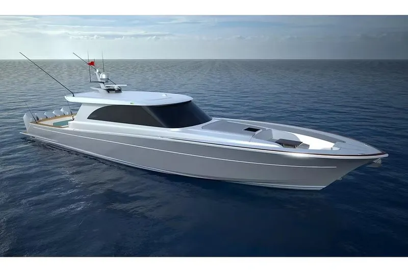 The Image of Manufacturer Provided Image: 2026 Ocean Yachts 70 PH luxury yacht cruising on open sea. - 0