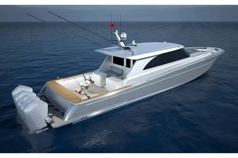 Slide: The Image of Manufacturer Provided Image: 2026 Ocean Yachts 70 PH luxury yacht on open water, featuring sleek design and powerful engines. - 2