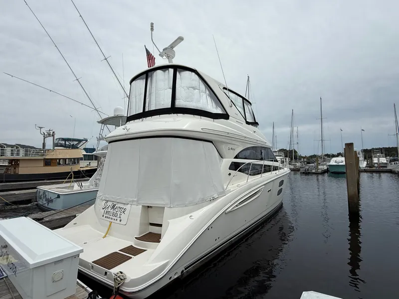 The Image of 2012 Meridian 441 Sedan yacht docked at marina. - 0