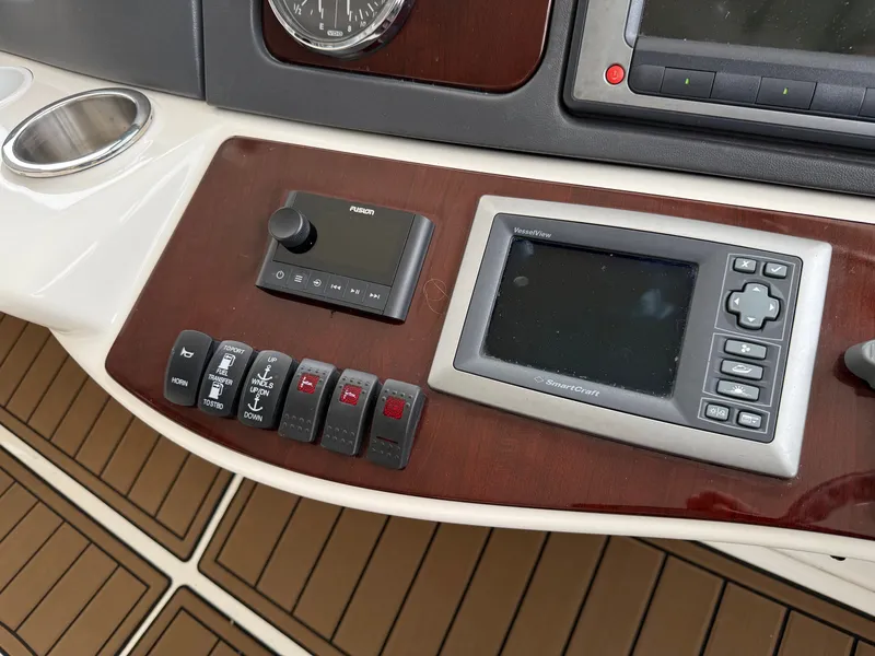 Slide: The Image of Control panel of 2012 Meridian 441 Sedan yacht. - 11