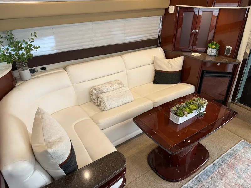 Slide: The Image of Interior of a 2012 Meridian 441 Sedan yacht, luxurious and stylishly furnished. - 29
