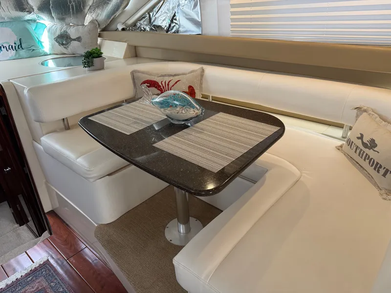 Slide: The Image of Interior of 2012 Meridian 441 Sedan with elegant seating area. - 35