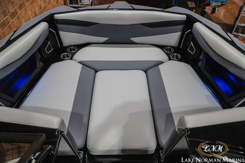 Slide: The Image of Luxurious seating area in 2026 Axis A245 boat with modern design and ambient lighting. - 18