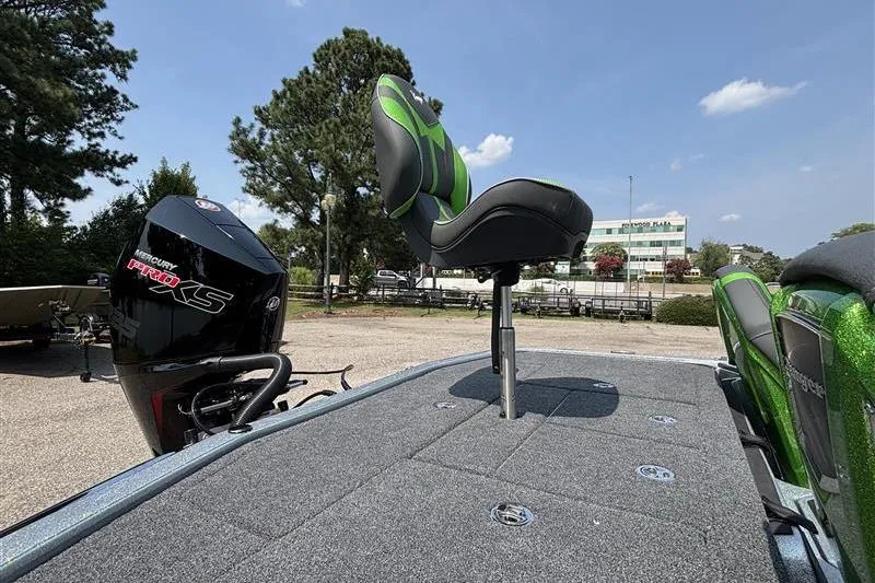 Slide: The Image of 2026 Ranger Z519R Cup-Equipped boat with elevated seat and Mercury Pro XS engine. - 23