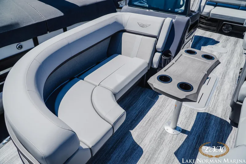 Slide: The Image of Luxurious seating area on a 2026 Bennington 23MSB boat at Lake Norman Marina. - 14