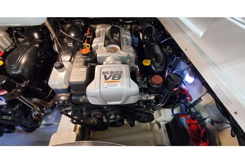 Slide: The Image of Engine compartment of a 2013 Formula 310 Bowrider with a Big Block V8 engine. - 33