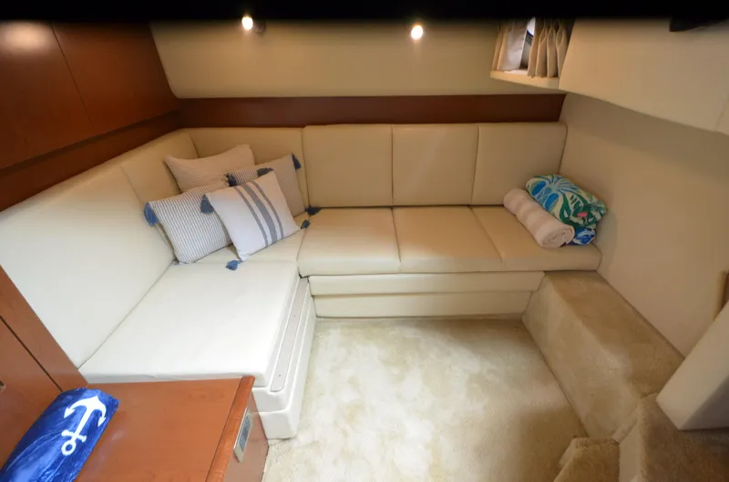 Slide: The Image of Engine compartment of a 2007 Sea Ray 38 Sundancer with a Mercury engine. - 31