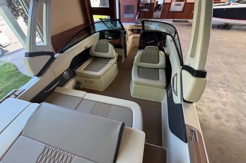 Slide: The Image of 2027 Chris-Craft Sportster 25 interior with luxurious seating and modern design. - 30
