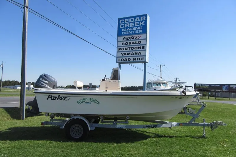 The Image of 2003 Parker 1801 Center Console boat on trailer at Cedar Creek Marine Center. - 0