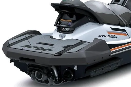 Slide: The Image of 2026 Kawasaki Jet Ski STX rear view, featuring sleek design and advanced features. - 7