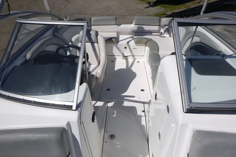 Slide: The Image of 2011 Yamaha Boats AR240 HO interior with seating and steering wheel. - 5