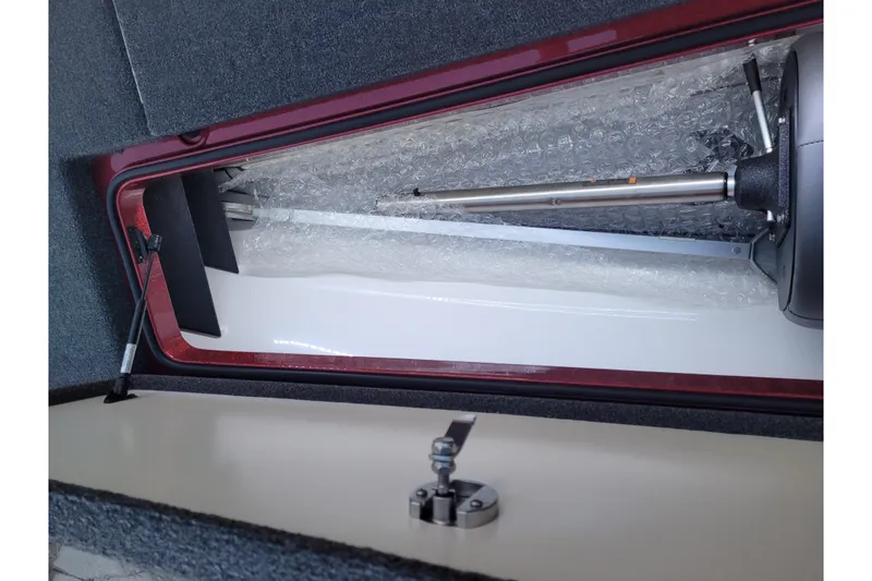 Slide: The Image of 2024 Ranger Z520R Cup-Equipped storage compartment with hydraulic lift and bubble wrap protection. - 20