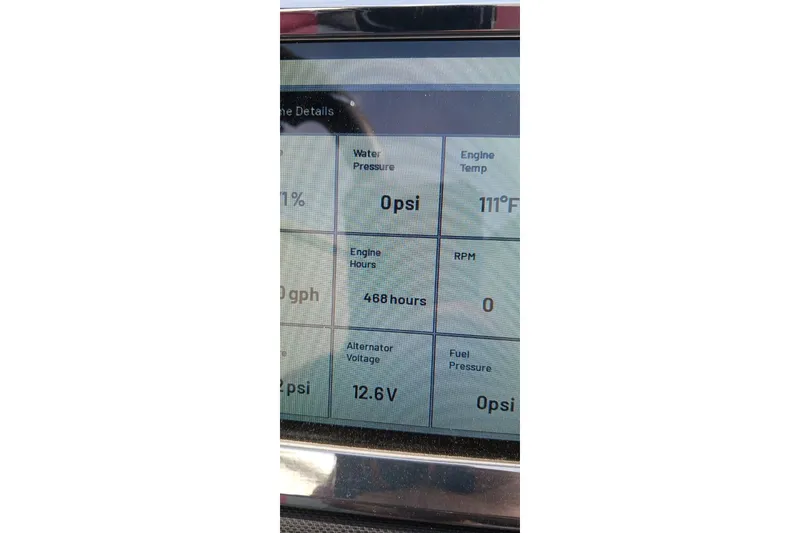 Slide: The Image of Dashboard display of 2024 Ranger Z520R Cup-Equipped showing engine metrics and performance data. - 26