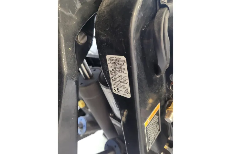 Slide: The Image of Close-up of a 2025 Ranger Z520R Cup-Equipped model label on machinery. - 26