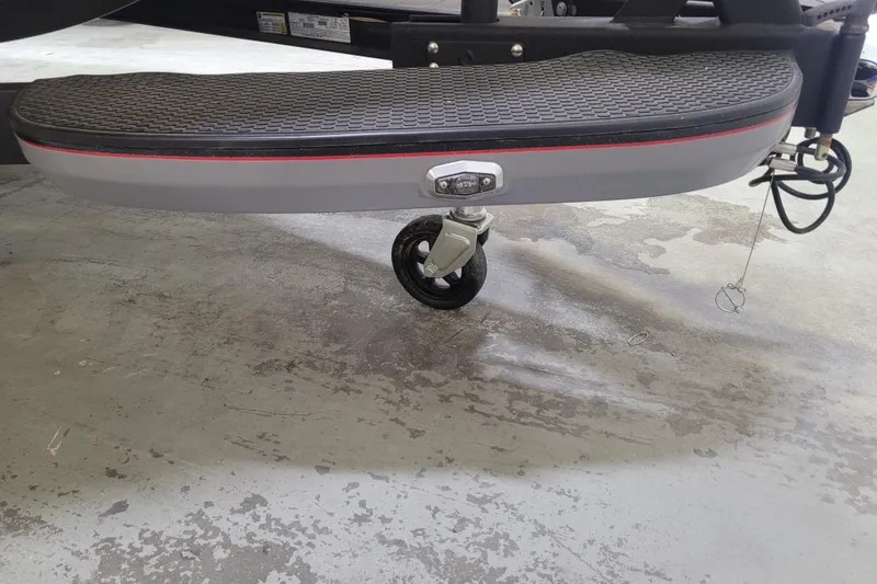 Slide: The Image of 2025 Ranger Z520R Cup-Equipped trailer with a sturdy wheel and textured step. - 29