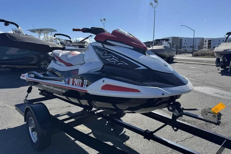 Slide: The Image of 2021 Yamaha WaveRunner VX Cruiser HO on trailer in parking lot. - 7